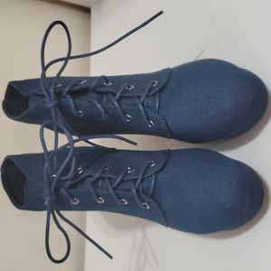 Blue jean booties